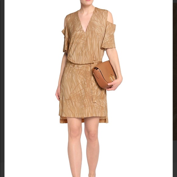 Halston Women's Natural Short Dress - Picture 3 of 4